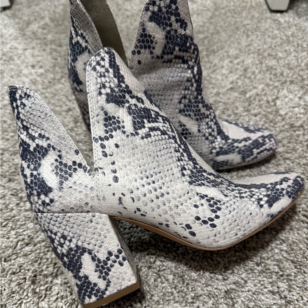 Steve Madden Snakeskin Ankle Booties